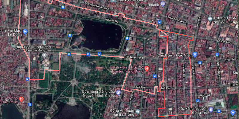 Bản đồ quy hoạch Quận Hai Bà Trưng