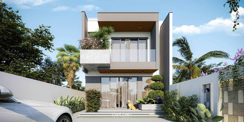 Mẫu nhà ống 2 tầng 3 phòng ngủ xu hướng