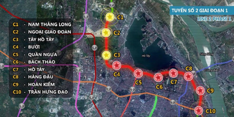 Cập nhật tiến độ các tuyến metro Hà Nội
