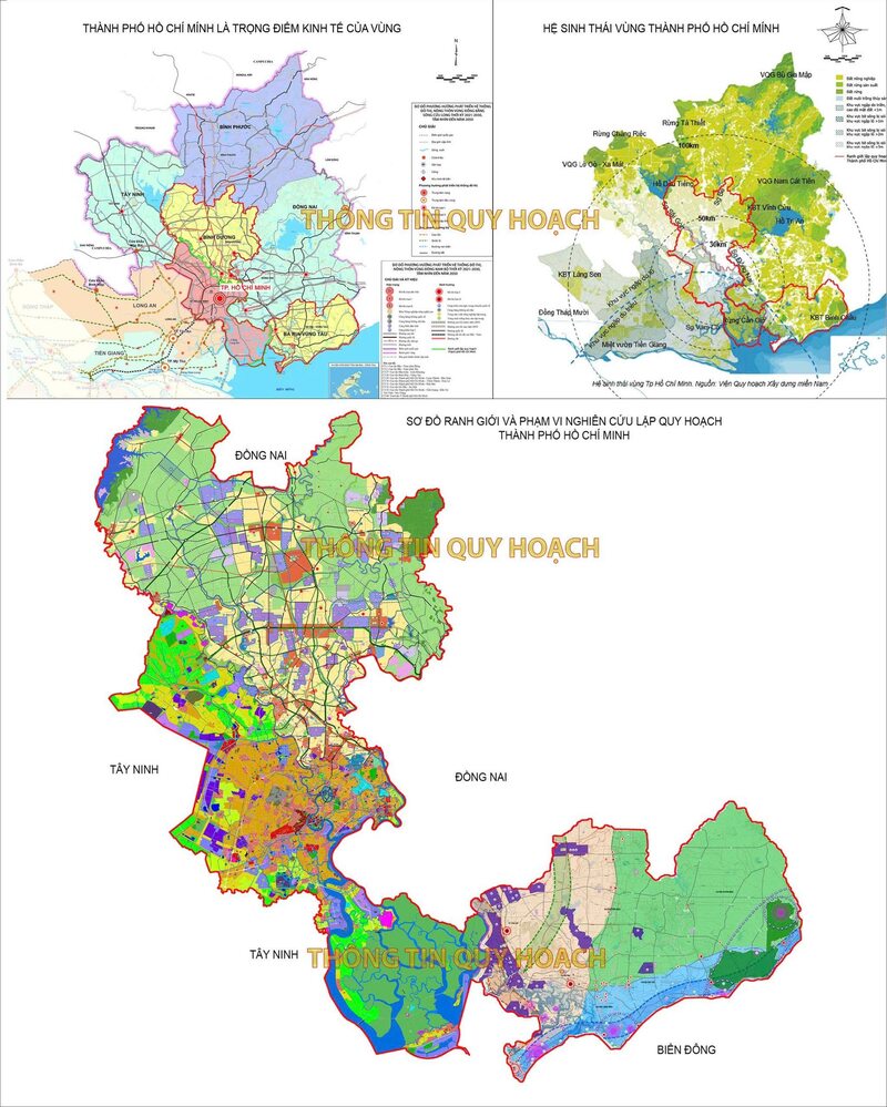 Bản đồ Quy hoạch Thành phố Hồ Chí Minh 100 năm mới nhất
