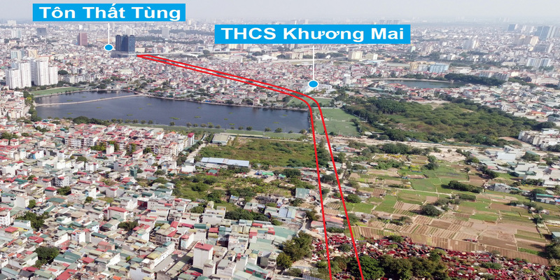 Bản đồ quy hoạch đường Tôn Thất Tùng kéo dài