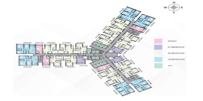 Mặt bằng thiết kế Central Residence