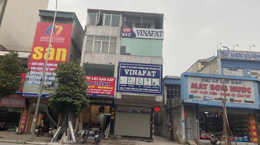 Đường Trường Chinh, ranh giới phía Bắc phường Khương Đình
