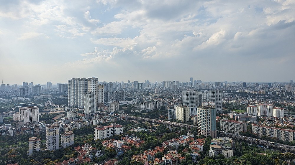 Khu đô thị Linh Đàm, phường Hoàng Liệt nhìn từ trên cao