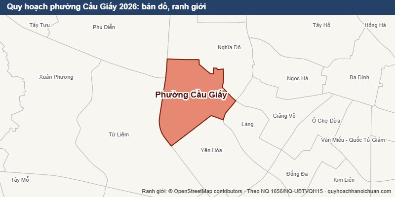 Quy hoạch phường Cầu Giấy 2026
