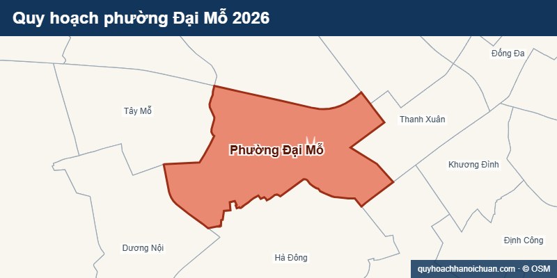 Quy hoạch phường Đại Mỗ 2026