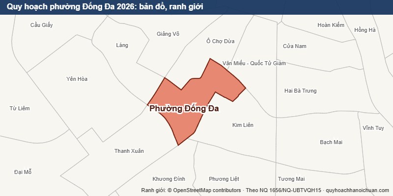 Quy hoạch phường Đống Đa 2026