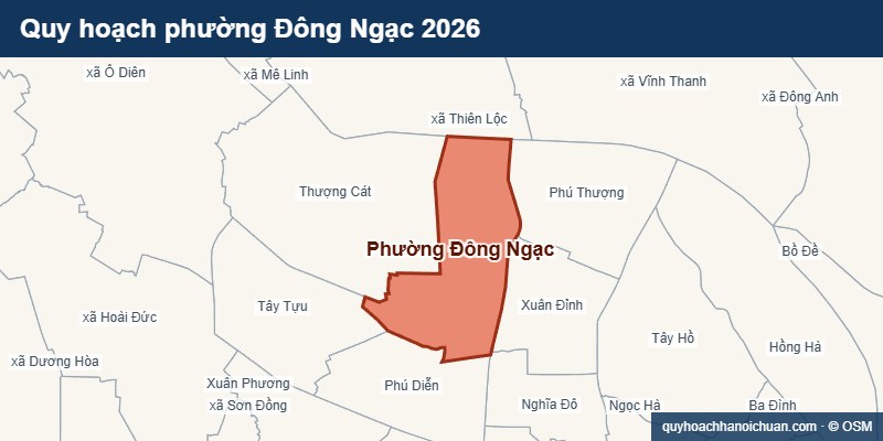 Quy hoạch phường Đông Ngạc 2026