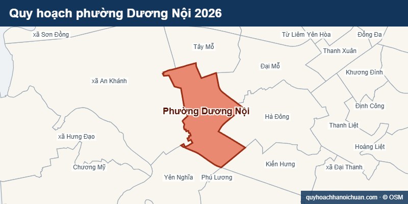 Quy hoạch phường Dương Nội 2026