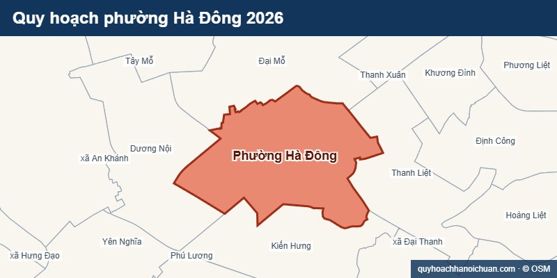 Quy hoạch phường Hà Đông 2026