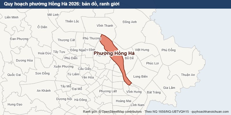 Quy hoạch phường Hồng Hà 2026