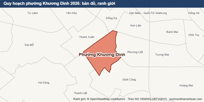 Quy hoạch phường Khương Đình 2026