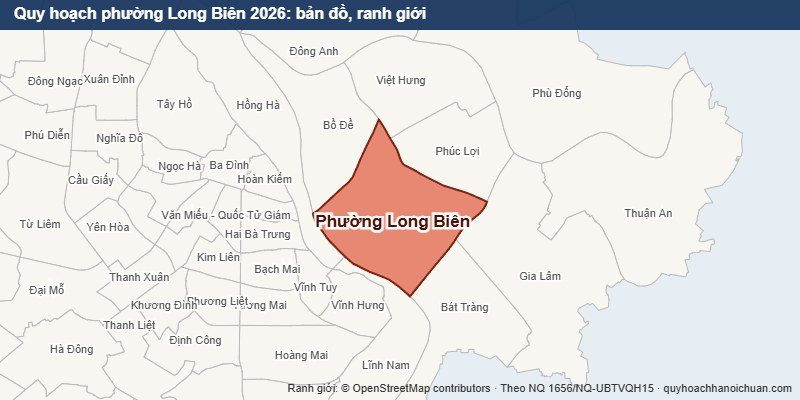 Quy hoạch phường Long Biên 2026