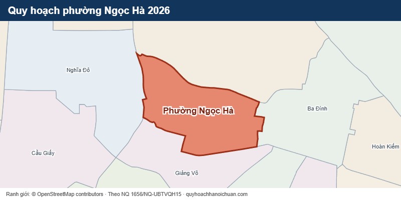 Quy hoạch phường Ngọc Hà 2026 – bản đồ ranh giới