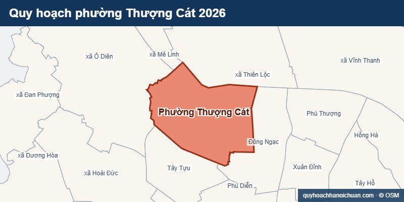 Quy hoạch phường Thượng Cát 2026