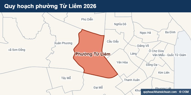 Quy hoạch phường Từ Liêm 2026