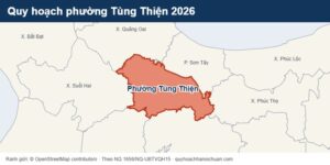 Quy hoạch phường Tùng Thiện 2026 – bản đồ ranh giới
