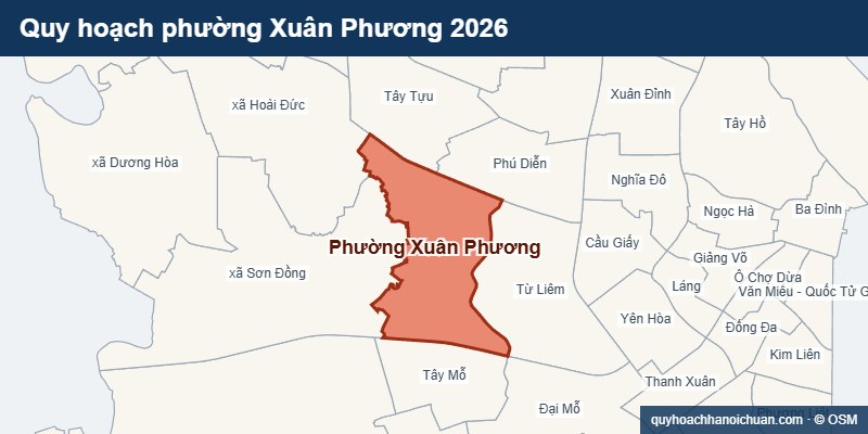 Quy hoạch phường Xuân Phương 2026